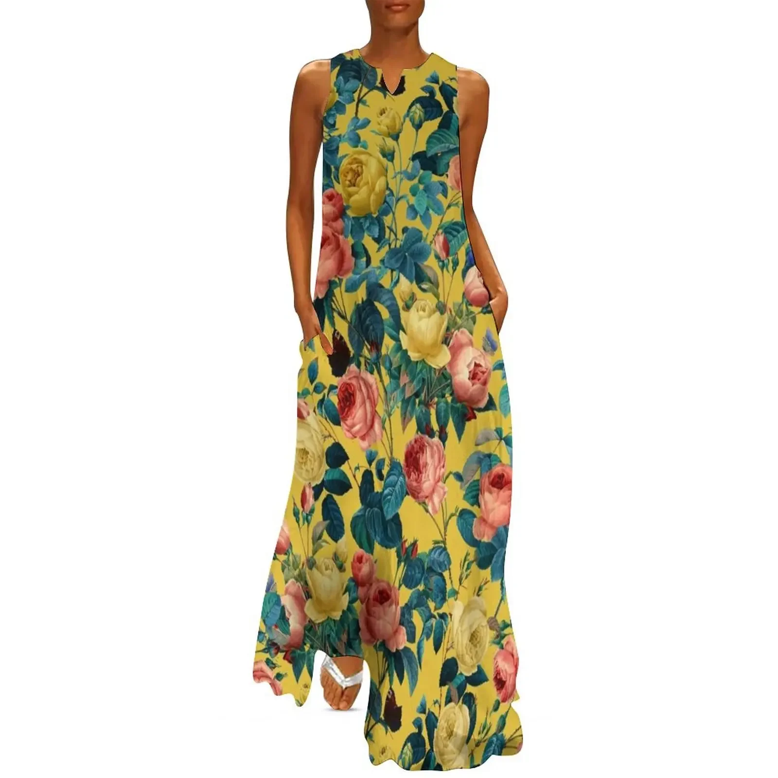 Summer Botanical Garden X Long Dress long women Women's woman dresses with sleeves
Summer Botanical Garden X Long Dress long women Women's woman dresses with sleeves