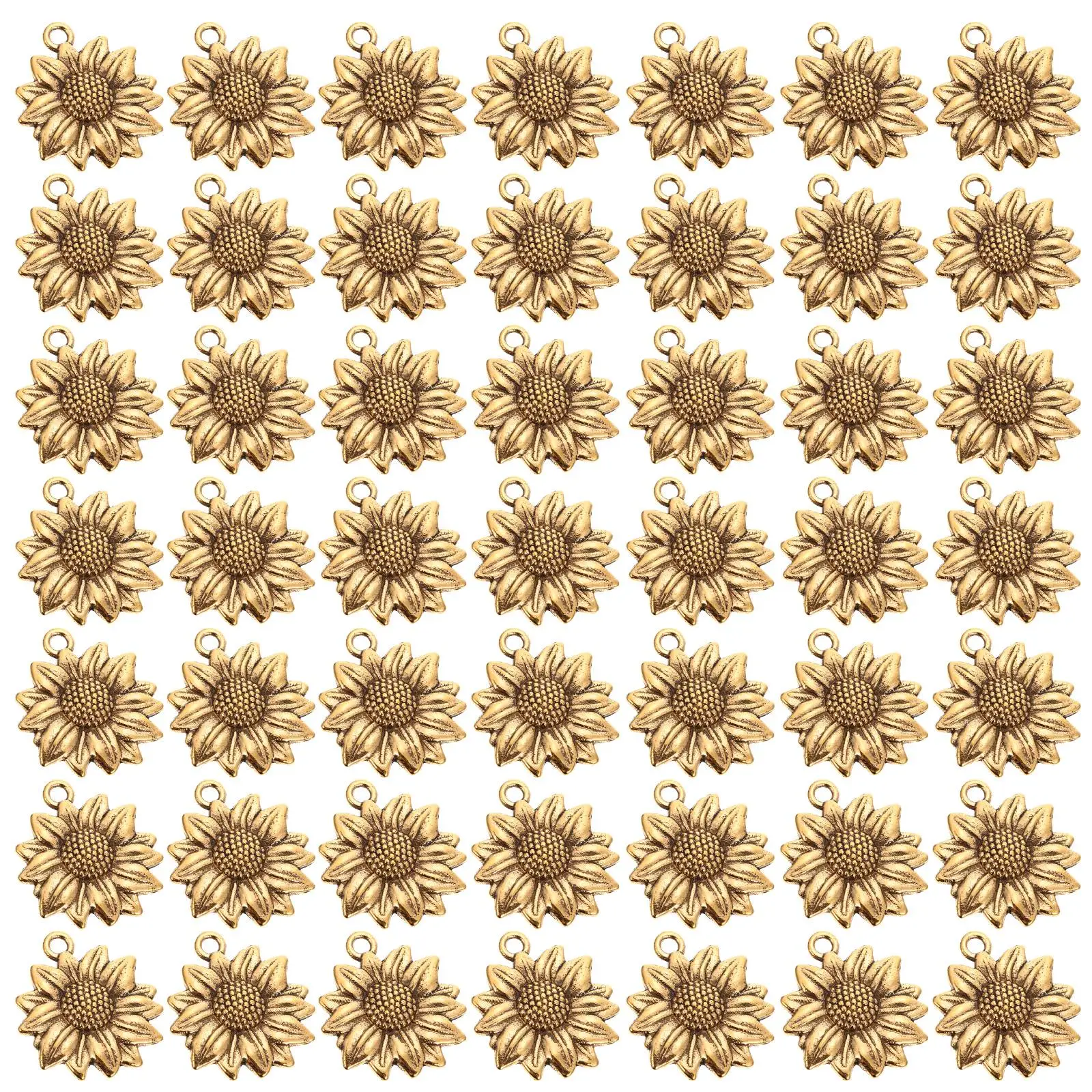 100 Pcs Alloy Sunflower Charms Golden Floral Beads Small Shape Key Pendants for DIY Jewelry Making Durable Craft Supplies
100 Pcs Alloy Sunflower Charms Golden Floral Beads Small Shape Key Pendants for DIY Jewelry Making Durable Craft Supplies