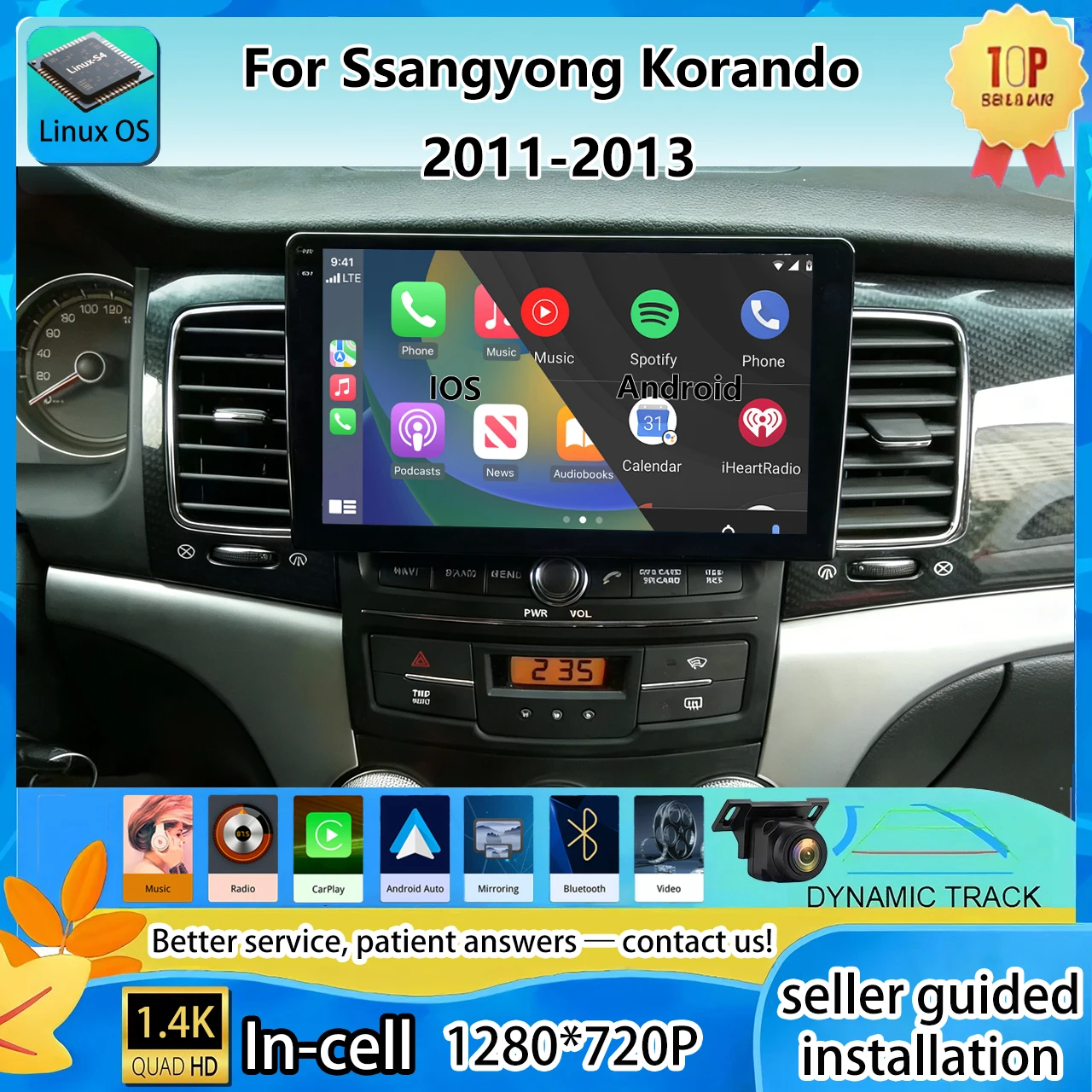 Радиоприемник для Ssangyong Korando 2011-2013, беспроводной Carplay, автомобильный мультимедийный плеер, обновленный сенсорный экран, Android Auto, CarPlay, BT, 2din
Радиоприемник для Ssangyong Korando 2011-2013, беспроводной Carplay, автомобильный мультимедийный плеер, обновленный сенсорный экран, Android Auto, CarPlay, BT, 2din