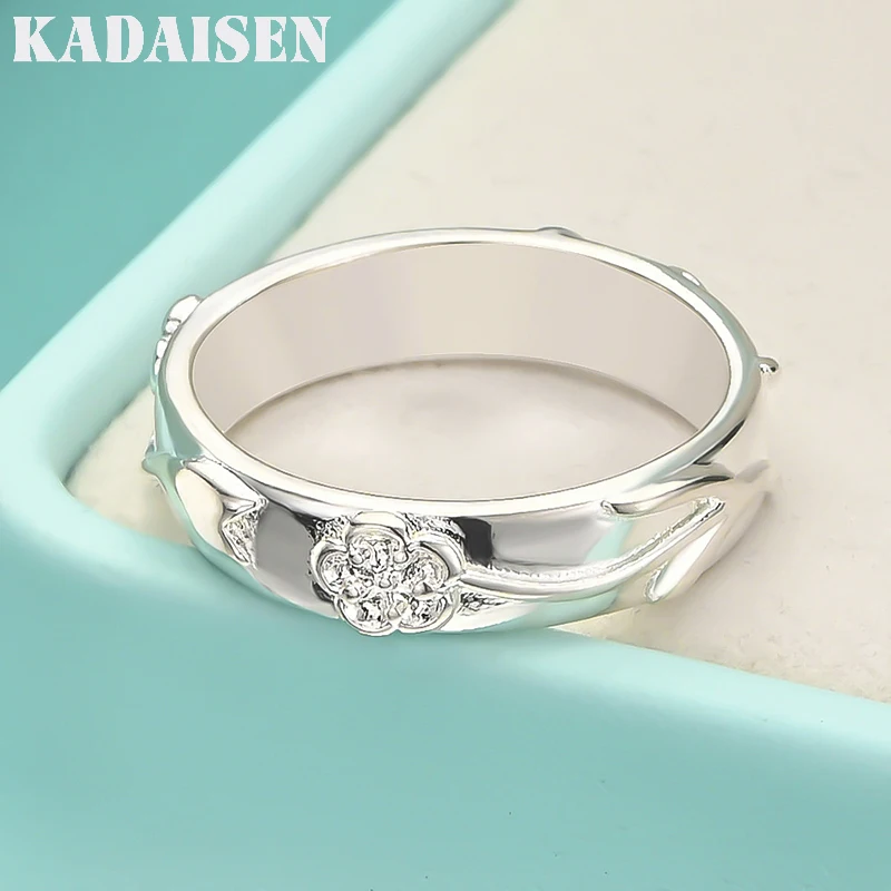 925 Sterling Silver Carved Flowers 7-10# Ring For Women Wedding Party Fashion Charm Jewelry
925 Sterling Silver Carved Flowers 7-10# Ring For Women Wedding Party Fashion Charm Jewelry