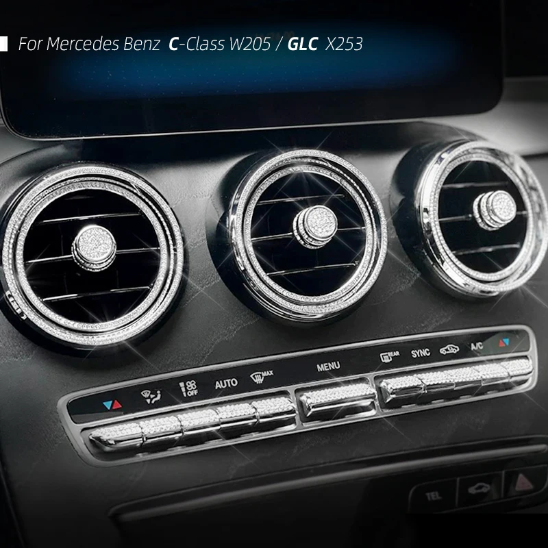 For Mercedes Benz C-Class W205 / GLC X253 2014-2021 Bling Crystal Diamond Interior Trim Accessories
For Mercedes Benz C-Class W205 / GLC X253 2014-2021 Bling Crystal Diamond Interior Trim Accessories