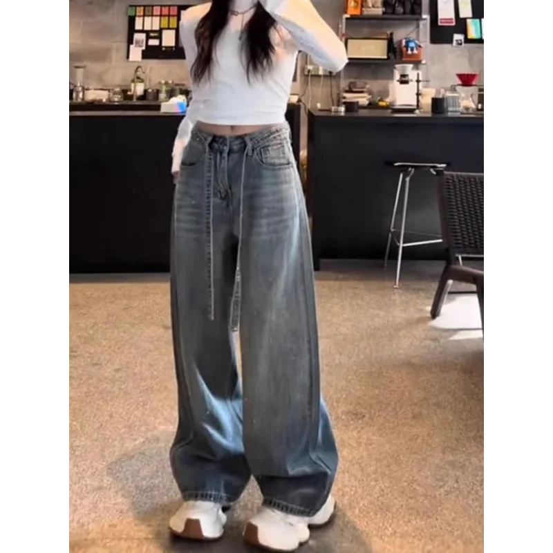 Heavy Industry Hot Diamond Glitter Denim Wide Leg Pants Women in Spring Summer and Autumn New High Waist Slim Wide Leg Pants
Heavy Industry Hot Diamond Glitter Denim Wide Leg Pants Women in Spring Summer and Autumn New High Waist Slim Wide Leg Pants