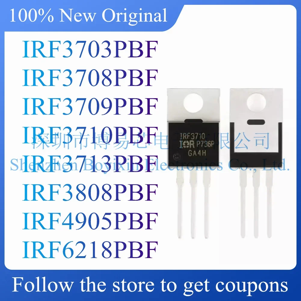 NEW IRF3703PBF IRF3708PBF IRF3709PBF IRF3710PBF IRF3713PBF IRF3808PBF IRF4905PBF IRF6218PBF
NEW IRF3703PBF IRF3708PBF IRF3709PBF IRF3710PBF IRF3713PBF IRF3808PBF IRF4905PBF IRF6218PBF