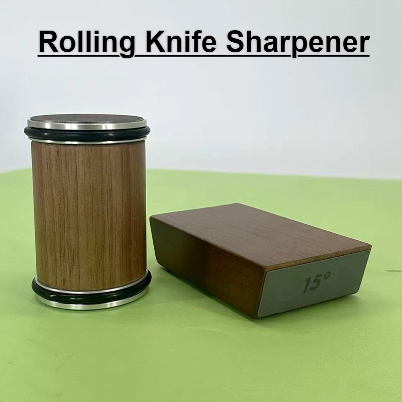 Rolling Knife Sharpener Magnetic Knife Holder Diamond Sharpening Stone Kit with 15 and 20 Degrees Angle Roller Kitchen Accessory
Rolling Knife Sharpener Magnetic Knife Holder Diamond Sharpening Stone Kit with 15 and 20 Degrees Angle Roller Kitchen Accessory
