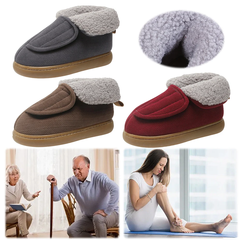 Mens Womens Diabetic Shoes with Adjustable Closure Slip-on Shoes Warm Walking Shoes Edema Shoes for Neuropathy Pain Relief
Mens Womens Diabetic Shoes with Adjustable Closure Slip-on Shoes Warm Walking Shoes Edema Shoes for Neuropathy Pain Relief