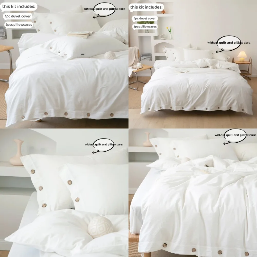 Soft and cozy 3-piece cotton bedding set with Double duvet cover 220x240 King-size cotton bedding set Duvet set
Soft and cozy 3-piece cotton bedding set with Double duvet cover 220x240 King-size cotton bedding set Duvet set