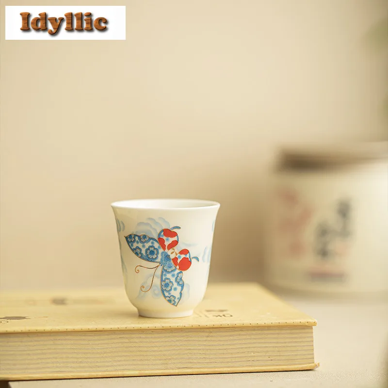 2pc/lot Hand Painted Butterfly Teacup Elegant Tea Bowl Set Of Cups Tea-tasting Fragrance Cup Jianzhan Master Cups Teaware 50ml
2pc/lot Hand Painted Butterfly Teacup Elegant Tea Bowl Set Of Cups Tea-tasting Fragrance Cup Jianzhan Master Cups Teaware 50ml