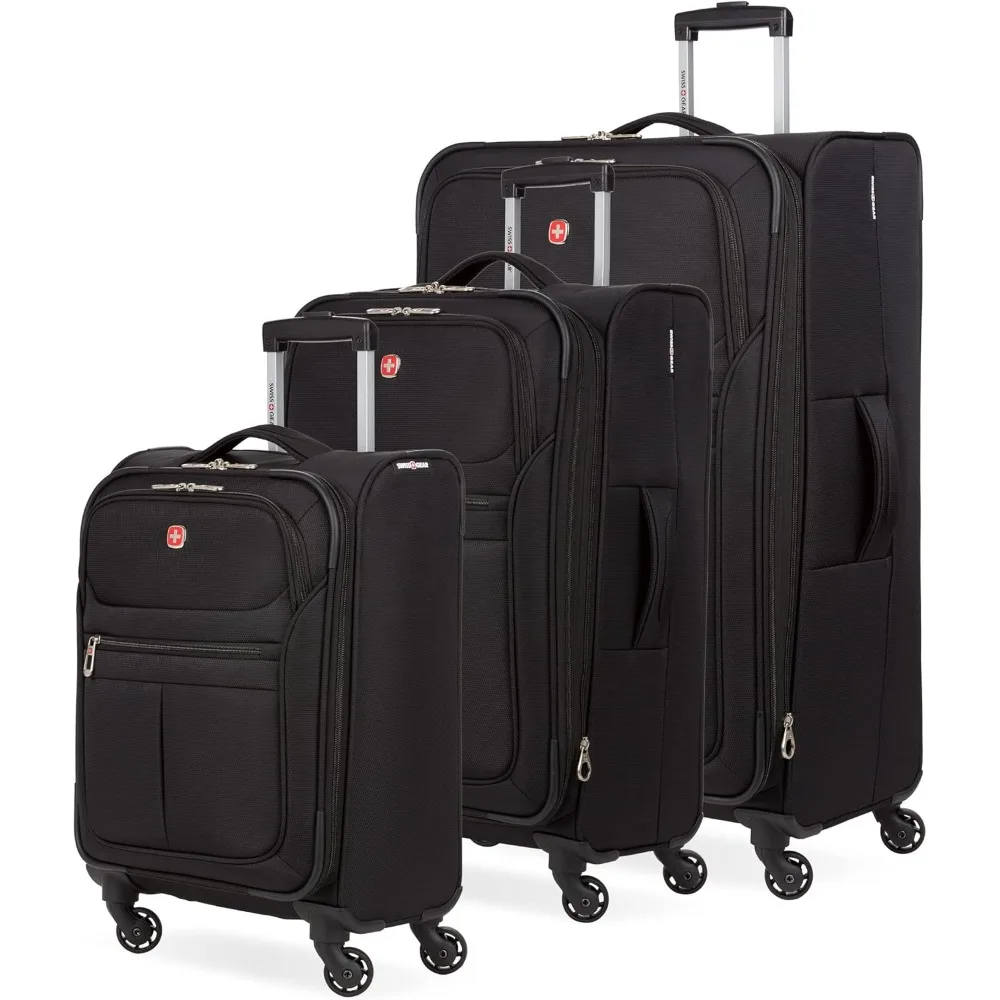 Чемодан Softside 4010 с вращающимися колесами, черный, набор из 3 предметов (18/23/27)
Чемодан Softside 4010 с вращающимися колесами, черный, набор из 3 предметов (18/23/27)