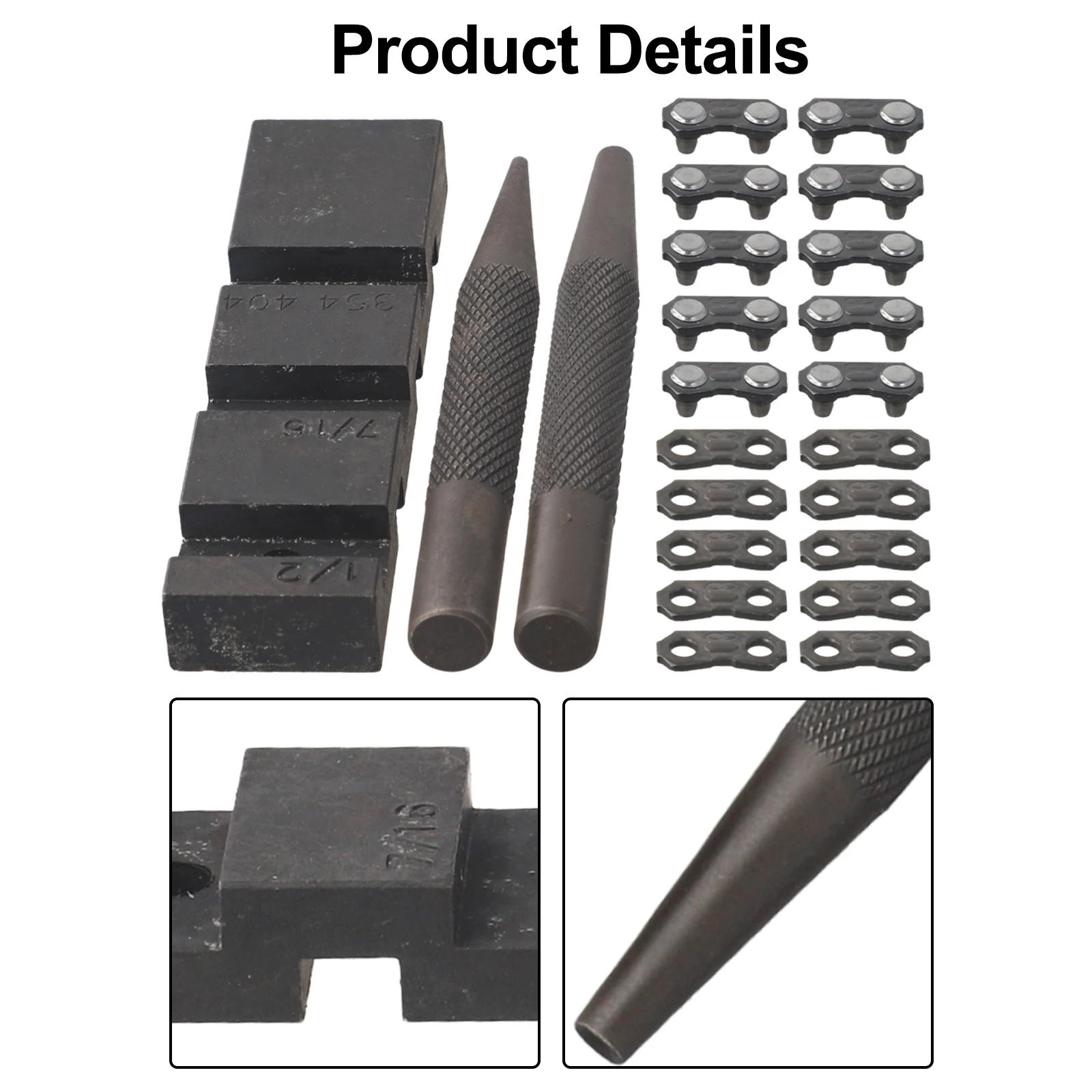 Pocket Chainsaw Repair Kit for Multiple Pitch Chains Includes Chain Riveting Needle and Master Link Straps for Efficient Repairs
Pocket Chainsaw Repair Kit for Multiple Pitch Chains Includes Chain Riveting Needle and Master Link Straps for Efficient Repairs