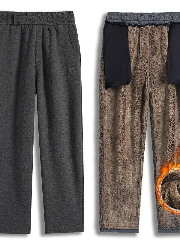 Men's Winter Thiened Fce Lined Cotton Pants Elastic Waist Loose Warm Long Trousers Large Size Harlan Sle Youth Trend
Men's Winter Thiened Fce Lined Cotton Pants Elastic Waist Loose Warm Long Trousers Large Size Harlan Sle Youth Trend