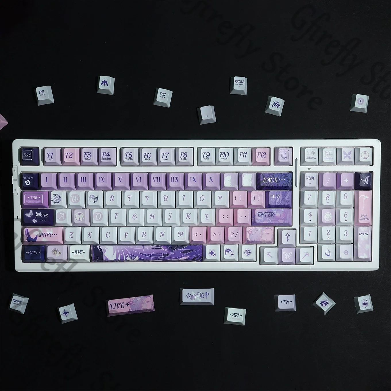 Honkai: Star Rail Castorice Cosplay PBT Mechanical Keyboard Cap Keycaps Periphery Side Engraving Character Light Transmission
Honkai: Star Rail Castorice Cosplay PBT Mechanical Keyboard Cap Keycaps Periphery Side Engraving Character Light Transmission