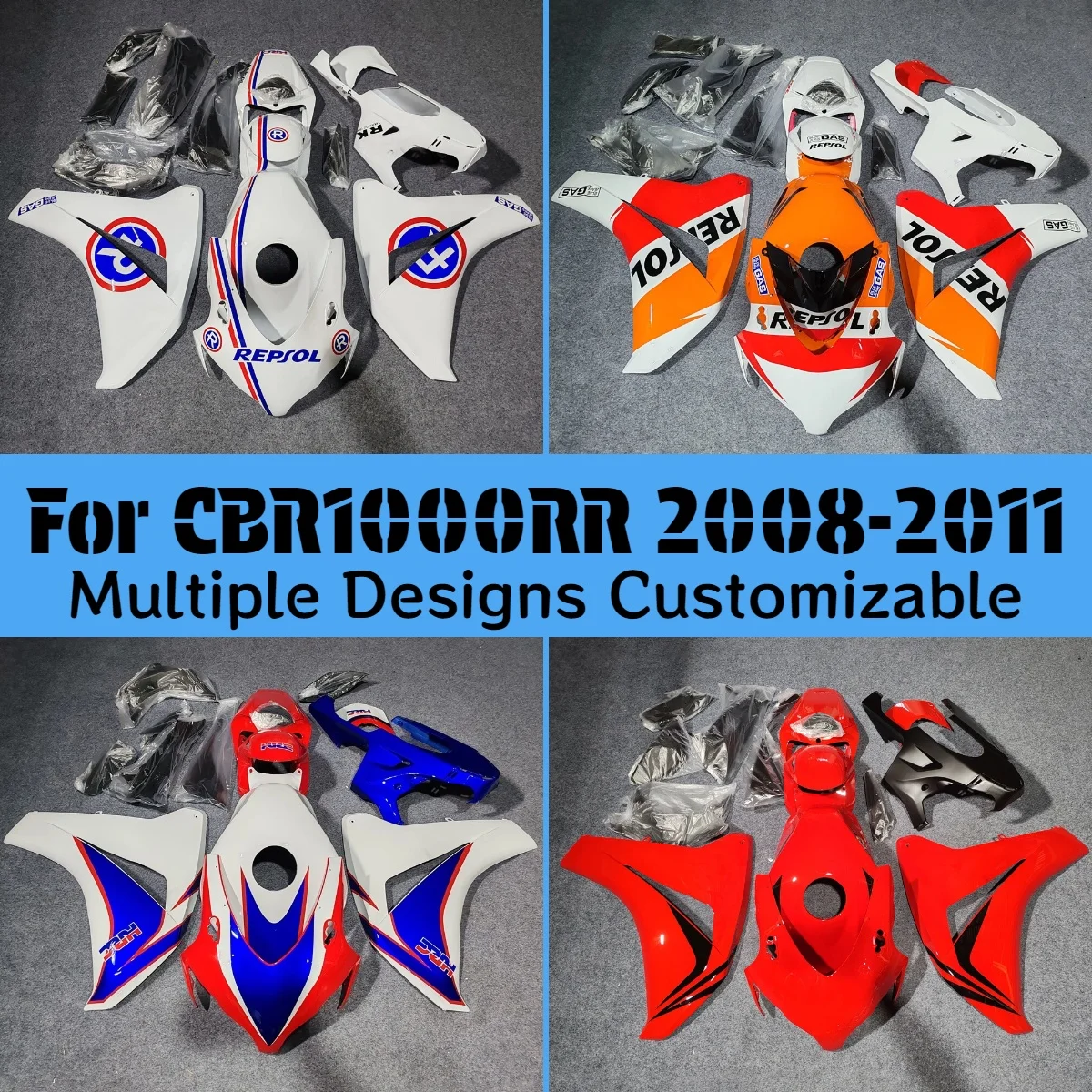 Для HONDA CBR1000RR 2008 2009 2010 2011 комплект обтекателей для литья под давлением CBR 1000RR 08 09 10 11 комплект обтекателя кузова
Для HONDA CBR1000RR 2008 2009 2010 2011 комплект обтекателей для литья под давлением CBR 1000RR 08 09 10 11 комплект обтекателя кузова