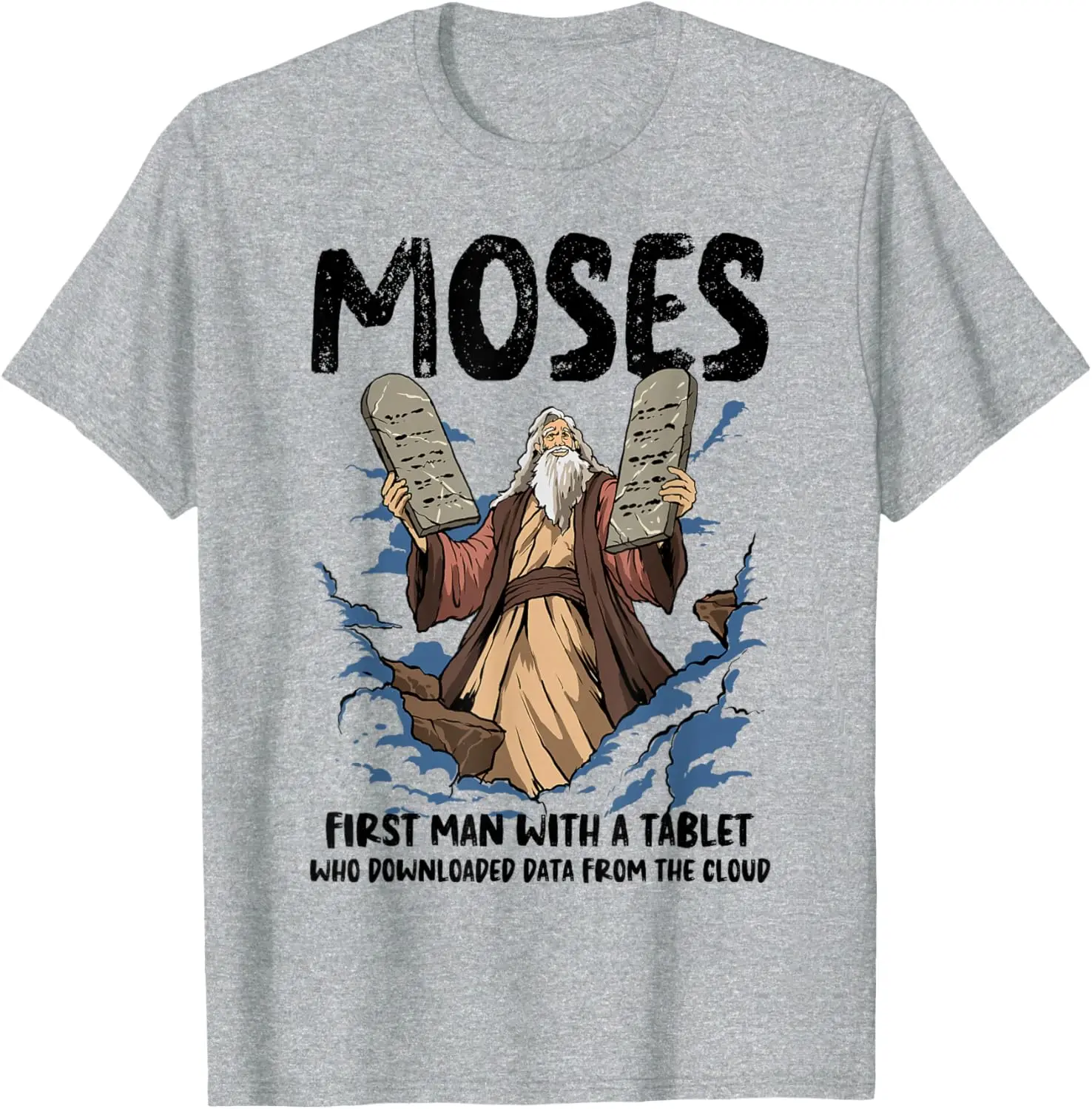 Funny Moses Shirt Christian Humor Bible Gospel Data Cloud T-Shirt 100% Cotton O-Neck Short Sleeve Summer Casual Mens T-shirt
Funny Moses Shirt Christian Humor Bible Gospel Data Cloud T-Shirt 100% Cotton O-Neck Short Sleeve Summer Casual Mens T-shirt
