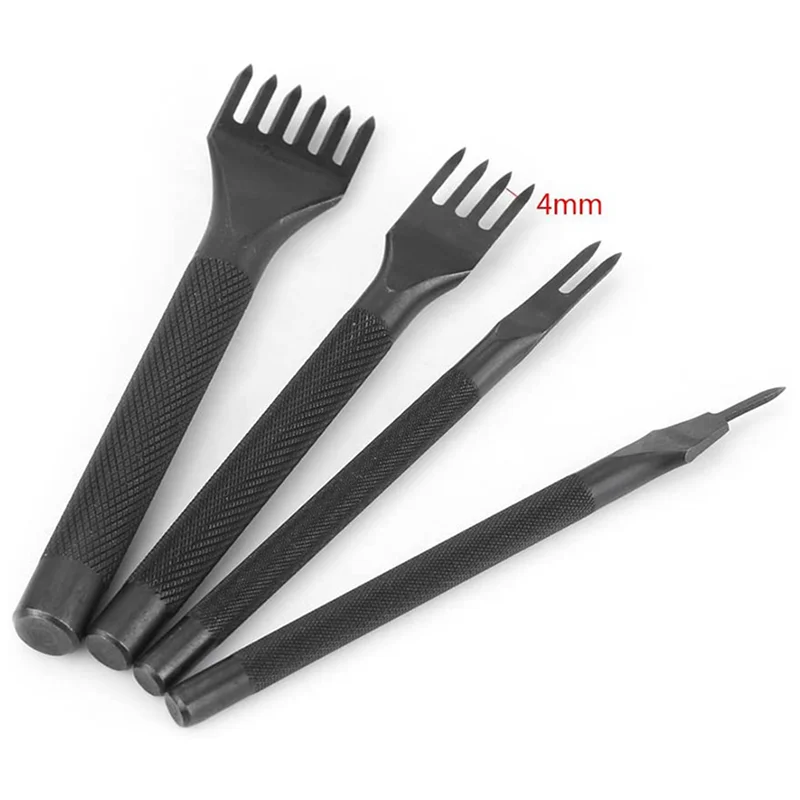 ELEG-2X DIY Diamond Lacing Stitching Chisel Set Leather Craft Kits, Leather Craft Tooth Punching Tool 4Mm 1/2/4/6 Prong
ELEG-2X DIY Diamond Lacing Stitching Chisel Set Leather Craft Kits, Leather Craft Tooth Punching Tool 4Mm 1/2/4/6 Prong