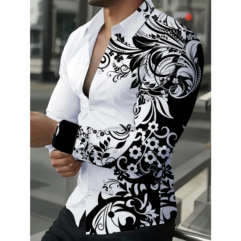 Men's Shirt Fashion Printed Geometric Pattern Long Sleeve Shirt Classic Long-Sleeved Shirt Hawaiian Shirt Fashion Casual Shirt
Men's Shirt Fashion Printed Geometric Pattern Long Sleeve Shirt Classic Long-Sleeved Shirt Hawaiian Shirt Fashion Casual Shirt