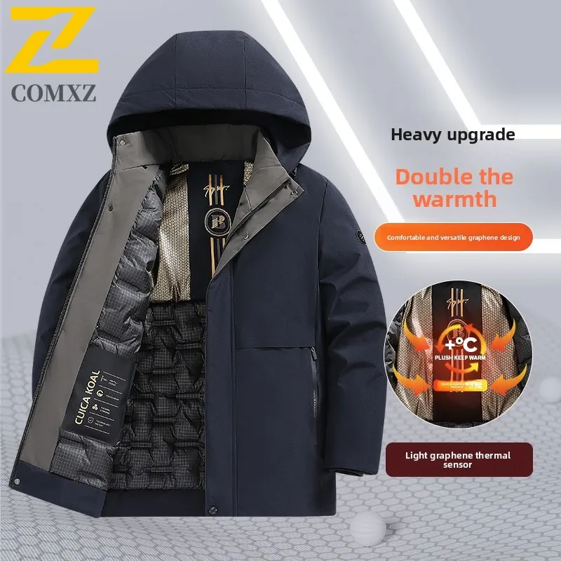 Men's New Winter Thick Jackets Light Luxury Casual Cotton-padded Coat 2025 Fashion Thermal Hooded Parka Middle-aged Windbreaker
Men's New Winter Thick Jackets Light Luxury Casual Cotton-padded Coat 2025 Fashion Thermal Hooded Parka Middle-aged Windbreaker