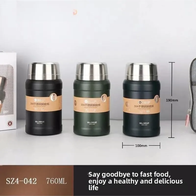 New Faion 304 Stainl Steel Busin Outdoor Portable Slow Cooker Cup Travel Qui Meal Cup Full Steel Lid Titanium Material
New Faion 304 Stainl Steel Busin Outdoor Portable Slow Cooker Cup Travel Qui Meal Cup Full Steel Lid Titanium Material