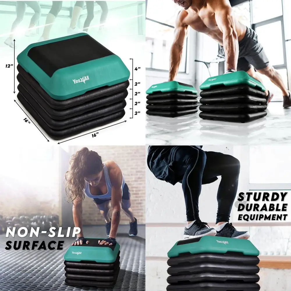 Регулируемая аэробная платформа 16x16 дюймов с 4 ступеньками, регулируемая по высоте (4-6-8-10-12 дюймов) платформа для степ-аэробики
Регулируемая аэробная платформа 16x16 дюймов с 4 ступеньками, регулируемая по высоте (4-6-8-10-12 дюймов) платформа для степ-аэробики