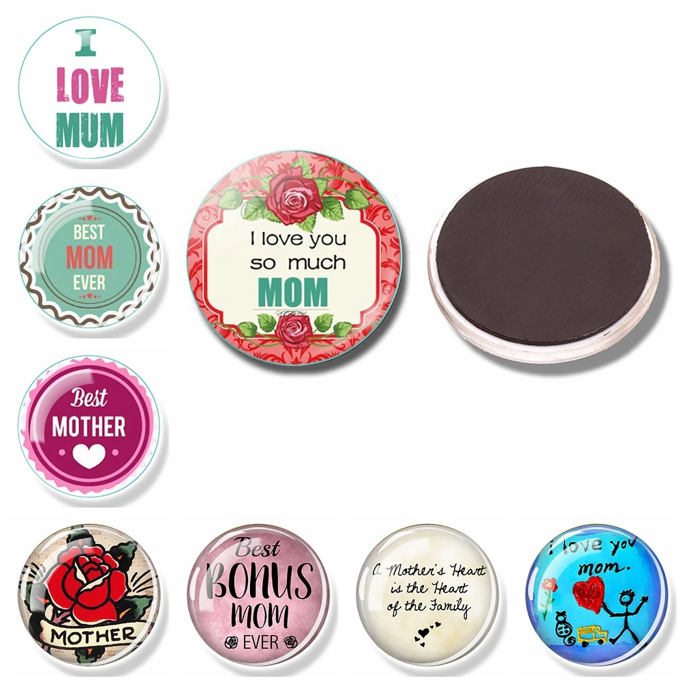 Mother's Day 30mm Fridge Magnet Mother's Day Gift World's Best Mom Quote Glass Cabochon Magnetic Fridge Sticker Home Decorations
Mother's Day 30mm Fridge Magnet Mother's Day Gift World's Best Mom Quote Glass Cabochon Magnetic Fridge Sticker Home Decorations