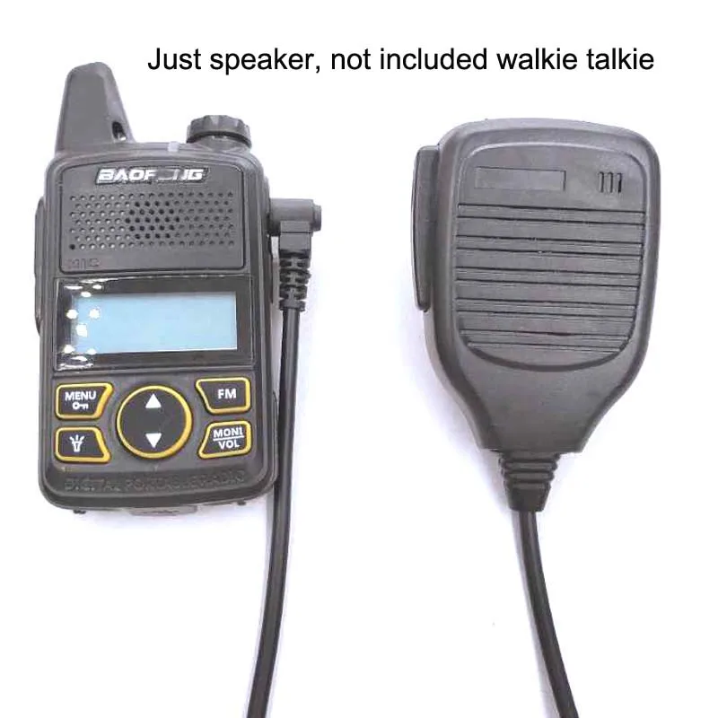 3.5mm 1Pin Shoulder PTT Remote Speaker Mic for Baofeng BF-T1 T8 U9 UV-3R Plus, Yaesu VX-3R VX-5R VX-10 VX180 Radio
3.5mm 1Pin Shoulder PTT Remote Speaker Mic for Baofeng BF-T1 T8 U9 UV-3R Plus, Yaesu VX-3R VX-5R VX-10 VX180 Radio