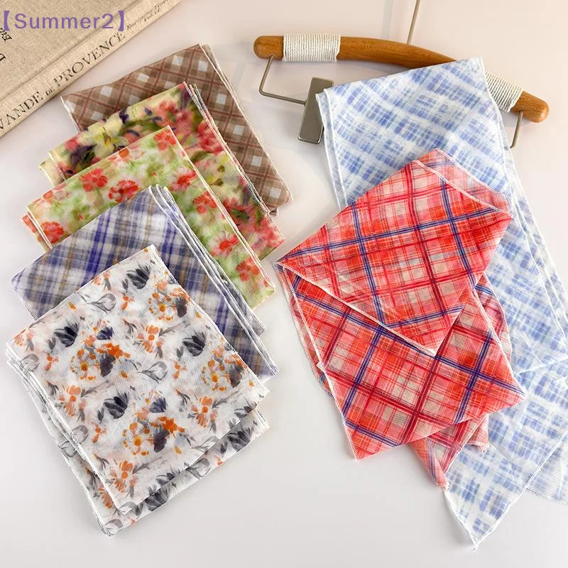 【Xia2】Korean Plaid Floral Print Long Scarf Lightweight Lace Mesh Scarf Fashionable Versatile Neckerchief Hair Band{S}
【Xia2】Korean Plaid Floral Print Long Scarf Lightweight Lace Mesh Scarf Fashionable Versatile Neckerchief Hair Band{S}