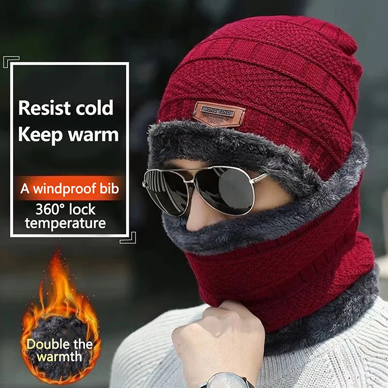1Set Winter Warm Hat Scarf Set For Men Women Outdoor Thickened Cycling Hats Scarf Fashion Windproof Cold-proof Scarf Cap Gifts
1Set Winter Warm Hat Scarf Set For Men Women Outdoor Thickened Cycling Hats Scarf Fashion Windproof Cold-proof Scarf Cap Gifts