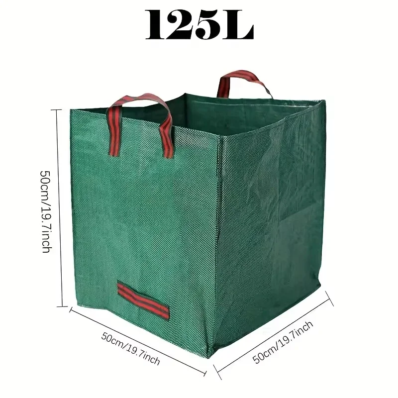 Premium 125L Reusable Garden Leaf Storage Bag,Heavy Duty Lawn Waste Sack, for Yard Cleaning Garden Debris Collection Foldable
Premium 125L Reusable Garden Leaf Storage Bag,Heavy Duty Lawn Waste Sack, for Yard Cleaning Garden Debris Collection Foldable