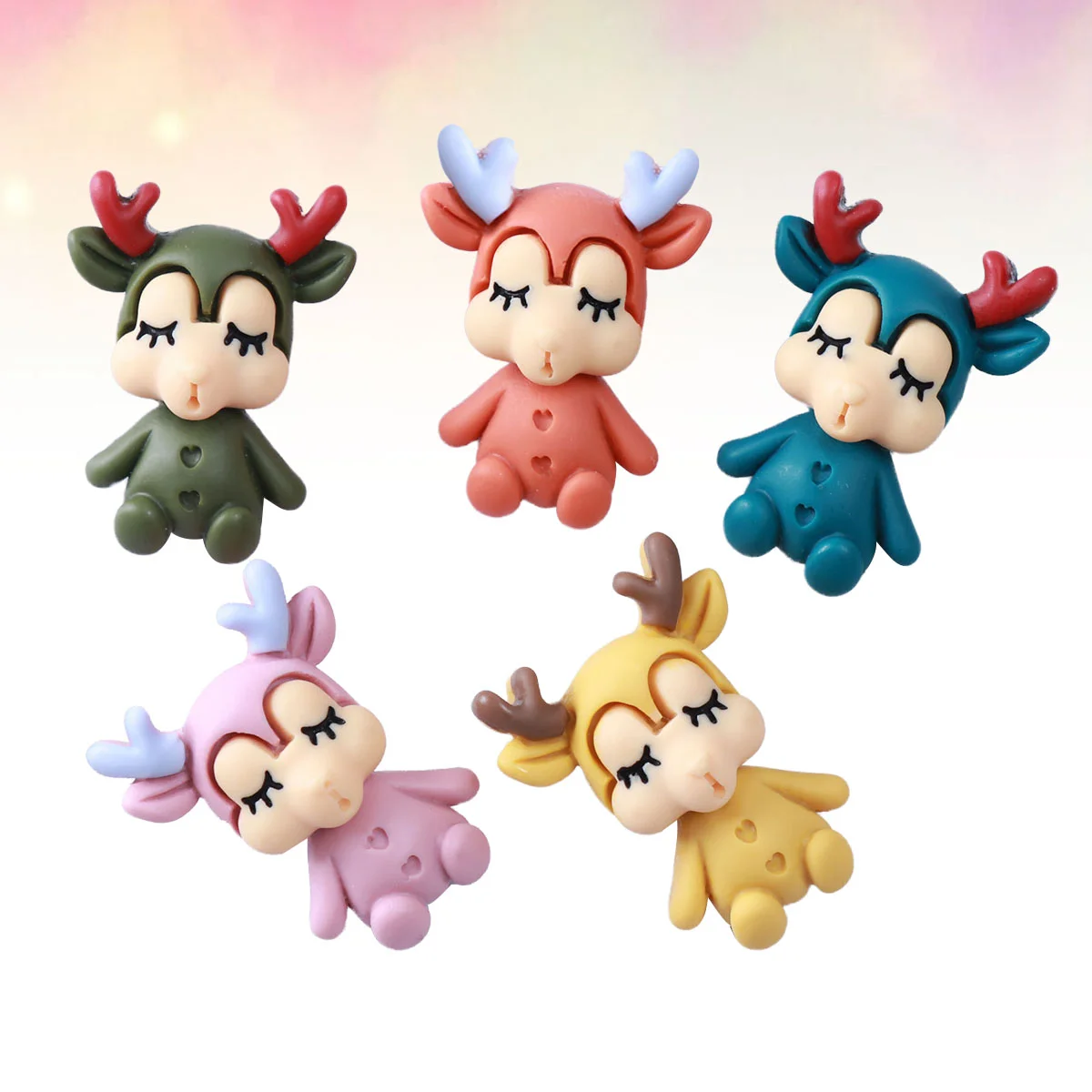 50 PCS DIY Ornament Pendant Deer Charm Adornment Resin Hanging Decor Cartoon Decorations
50 PCS DIY Ornament Pendant Deer Charm Adornment Resin Hanging Decor Cartoon Decorations