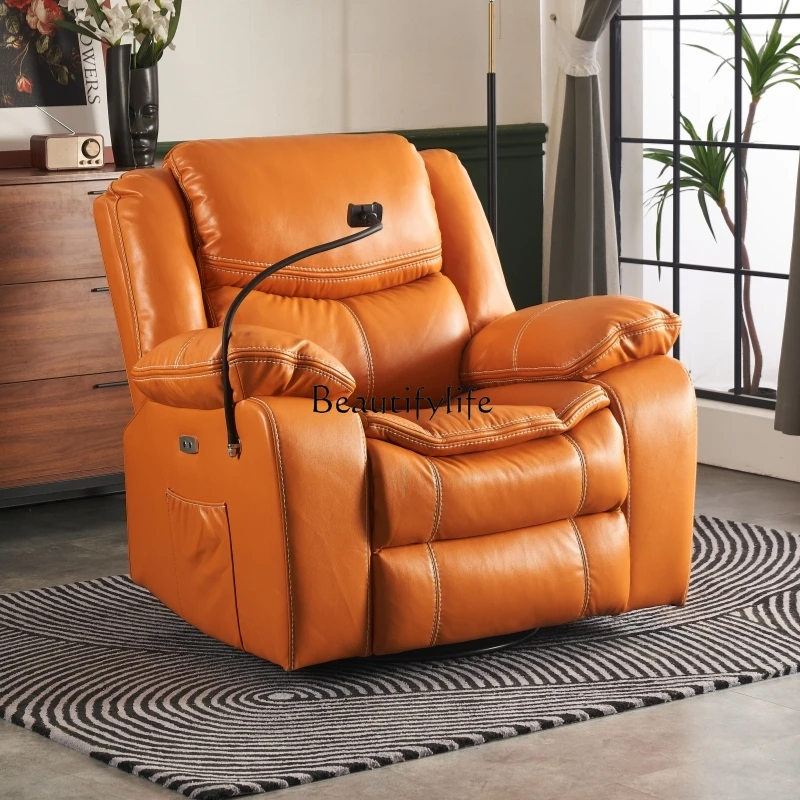 02 Real cowhide enlarged electric single function space first-class cabin can lie down for lunch break high-end rocking chair la
02 Real cowhide enlarged electric single function space first-class cabin can lie down for lunch break high-end rocking chair la