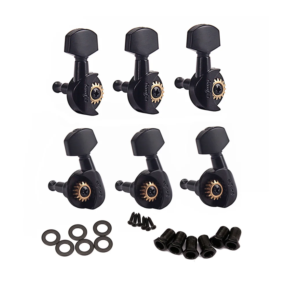 6pcs GC208A Opening Guitar Machine Heads 3R3L Tuning Pegs for Guitar Bass (Black) guitar tuning pegs guitar pegs
6pcs GC208A Opening Guitar Machine Heads 3R3L Tuning Pegs for Guitar Bass (Black) guitar tuning pegs guitar pegs