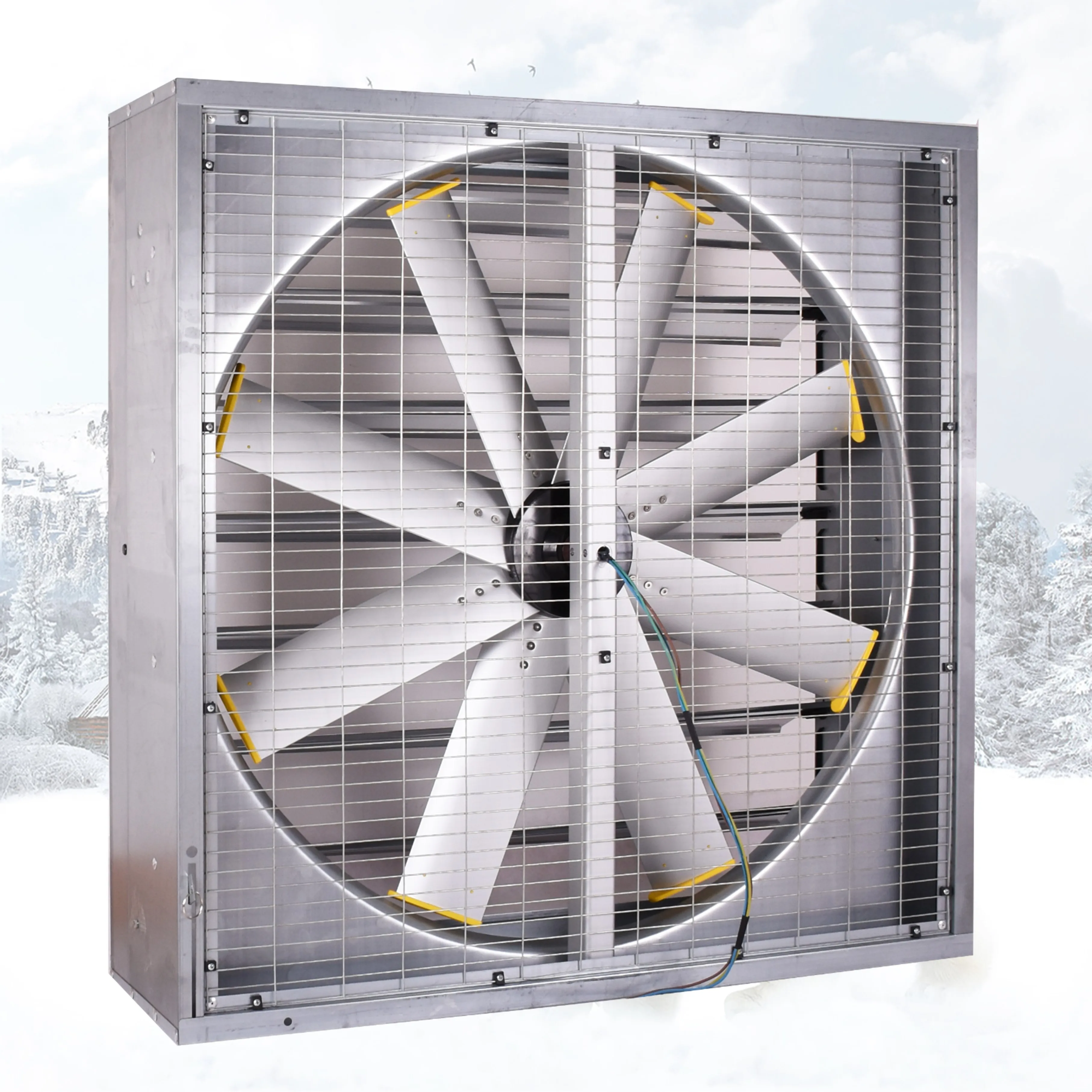 48'' Eco Green Fans Solar Powered New Trend Ventilation Heat Exchanger 1220mm 8 Blades Industrial Wall Extractor DC Exhaust Vent
48'' Eco Green Fans Solar Powered New Trend Ventilation Heat Exchanger 1220mm 8 Blades Industrial Wall Extractor DC Exhaust Vent
