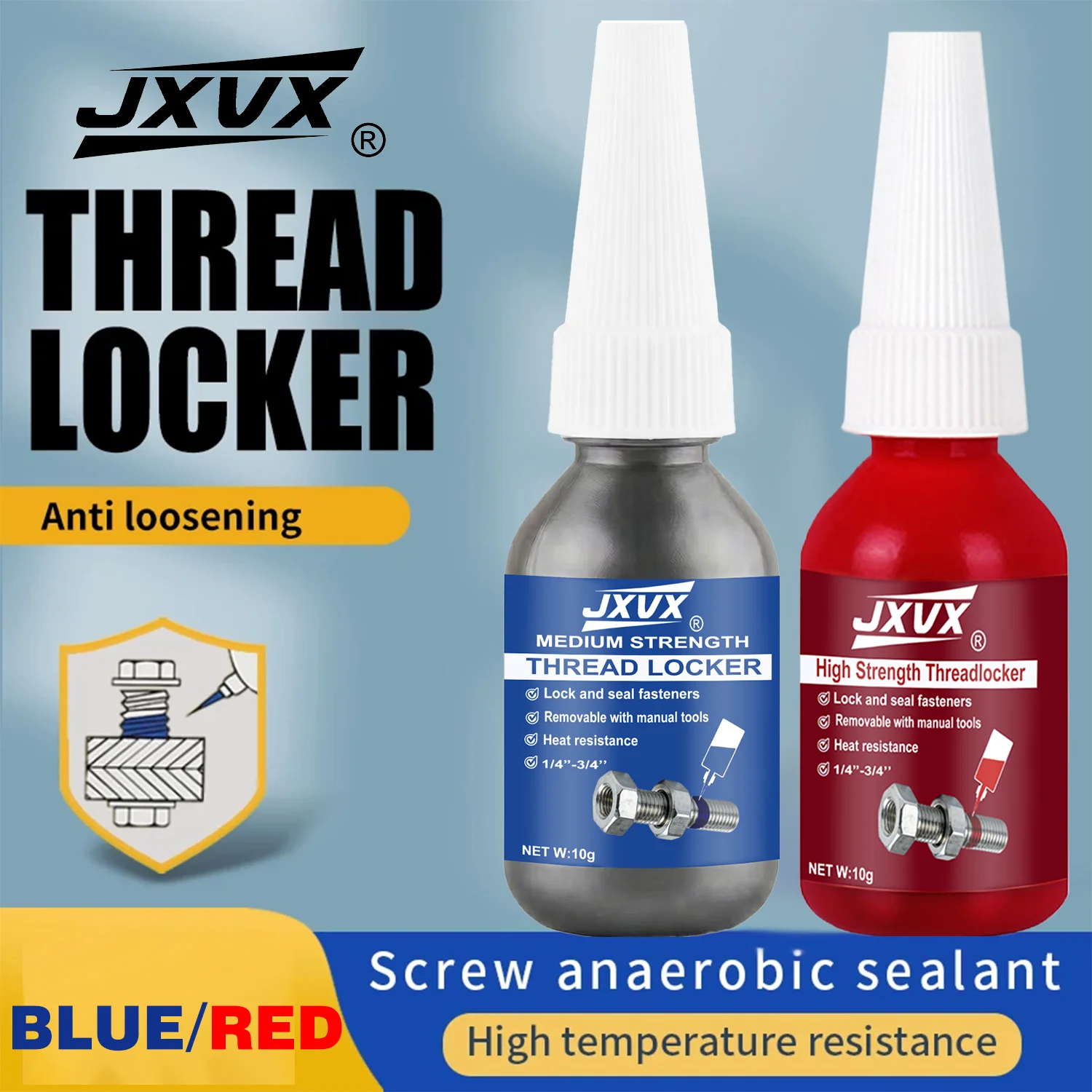 243/271 Medium-High Strength Threadlocker, Industrial Glue, Removable, Anti-Loosening, Anti-Slip, Waterproof, Rust-Proof, Oil-Resistant, Sealing Threadlocker, Removable, Stable.
243/271 Medium-High Strength Threadlocker, Industrial Glue, Removable, Anti-Loosening, Anti-Slip, Waterproof, Rust-Proof, Oil-Resistant, Sealing Threadlocker, Removable, Stable.