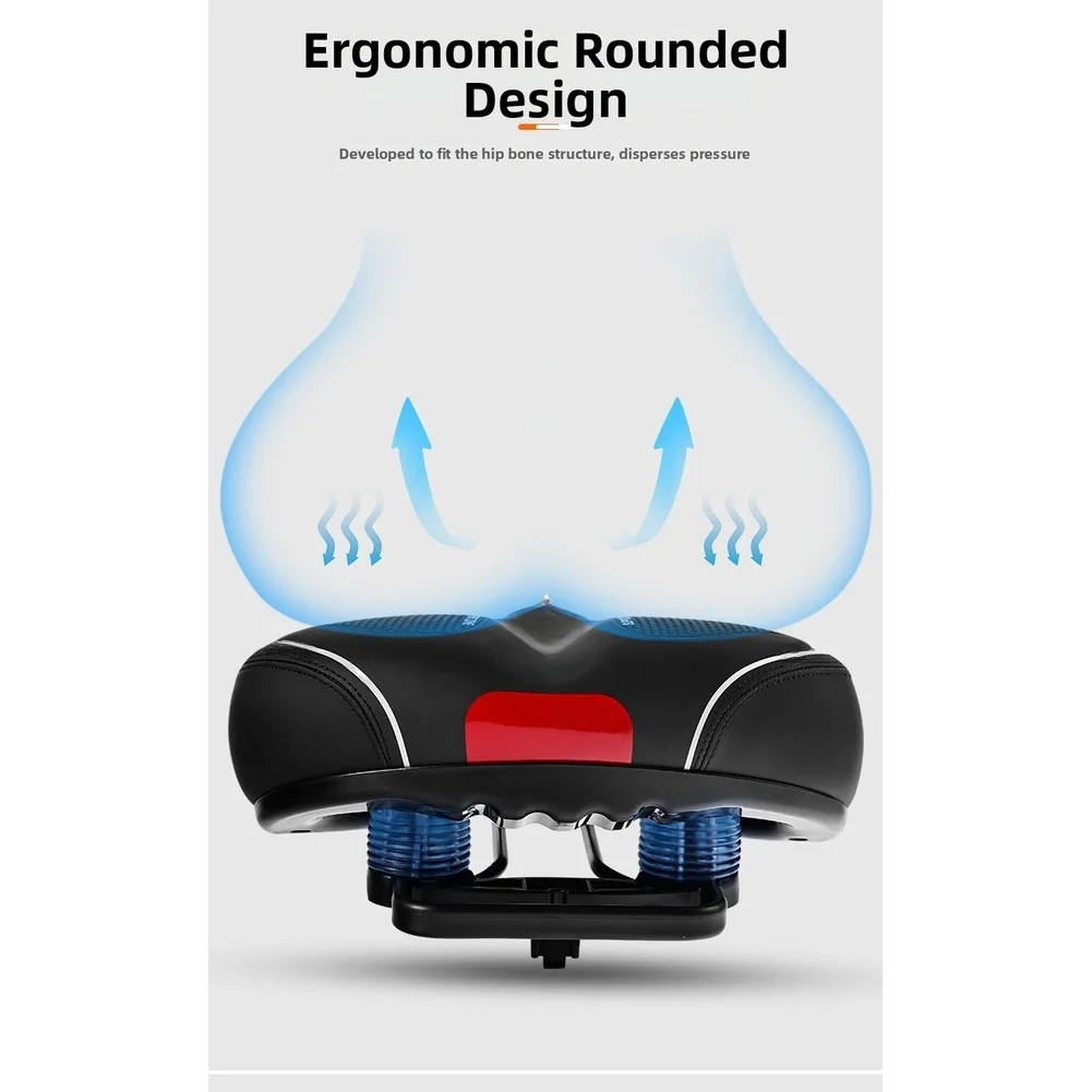 Extra Wide Gel Bike Seat Cushion Soft Memory Foam Shock Absorbing Waterproof PU Leather Saddle With Rear Light Mount For Cycling
Extra Wide Gel Bike Seat Cushion Soft Memory Foam Shock Absorbing Waterproof PU Leather Saddle With Rear Light Mount For Cycling