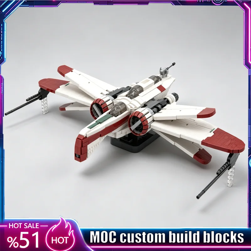 NEW 2106 Parts Sci Fi Starfighter Aircraft Building Blocks MOC Model DIY Assembly Toy Collection Display Creative Gifts Choice
NEW 2106 Parts Sci Fi Starfighter Aircraft Building Blocks MOC Model DIY Assembly Toy Collection Display Creative Gifts Choice
