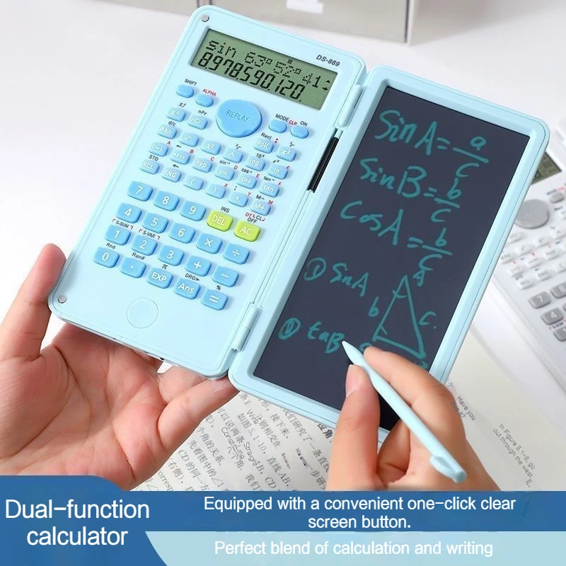 2 In 1 Scientific Calculators With Lcd Notepad 12 Digits Foldable Portable Handwriting Board Math Calculator Office School Gifts
2 In 1 Scientific Calculators With Lcd Notepad 12 Digits Foldable Portable Handwriting Board Math Calculator Office School Gifts