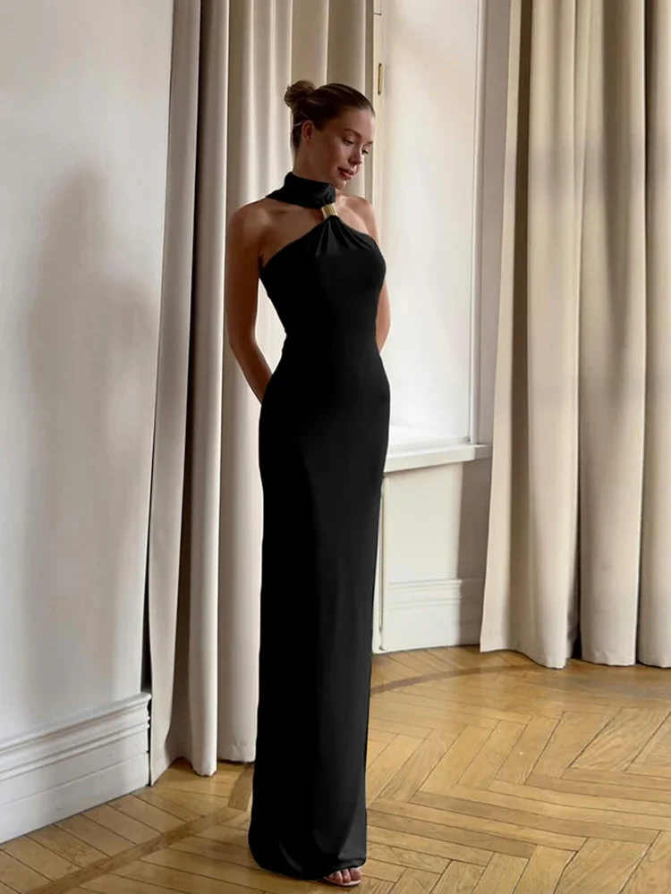 Women Maxi Dress High Street Classic Stand Collar Sleeveless Sheath Long Robe Female Trend Elegant Evening Vestidos
Women Maxi Dress High Street Classic Stand Collar Sleeveless Sheath Long Robe Female Trend Elegant Evening Vestidos