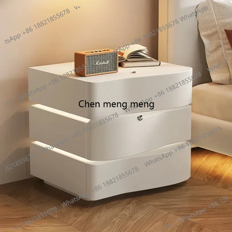 Cream Wind Smart Suspended Bedside Table Modern Simple Small Solid Wood Storage Cabinet
Cream Wind Smart Suspended Bedside Table Modern Simple Small Solid Wood Storage Cabinet