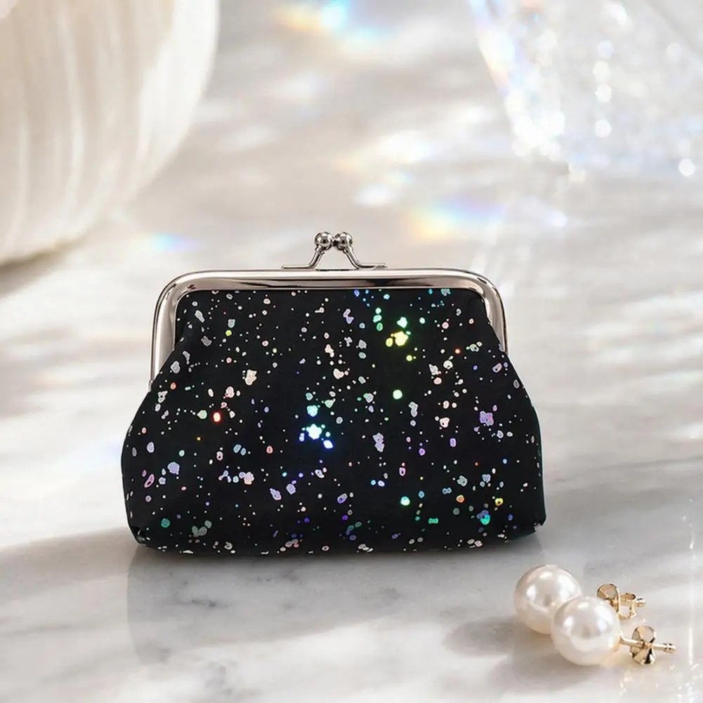 Women's Small Coin Purse, Vintage Kiss Lock Faux Leather Change Purse, Cute Lipstick Jewelry Storage Case, Sparkling Sequins Min
Women's Small Coin Purse, Vintage Kiss Lock Faux Leather Change Purse, Cute Lipstick Jewelry Storage Case, Sparkling Sequins Min
