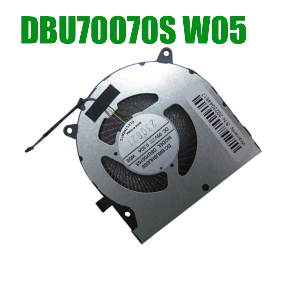 CPU Fan DBU70070S W05 DC05V 0.50A 4PIN
CPU Fan DBU70070S W05 DC05V 0.50A 4PIN