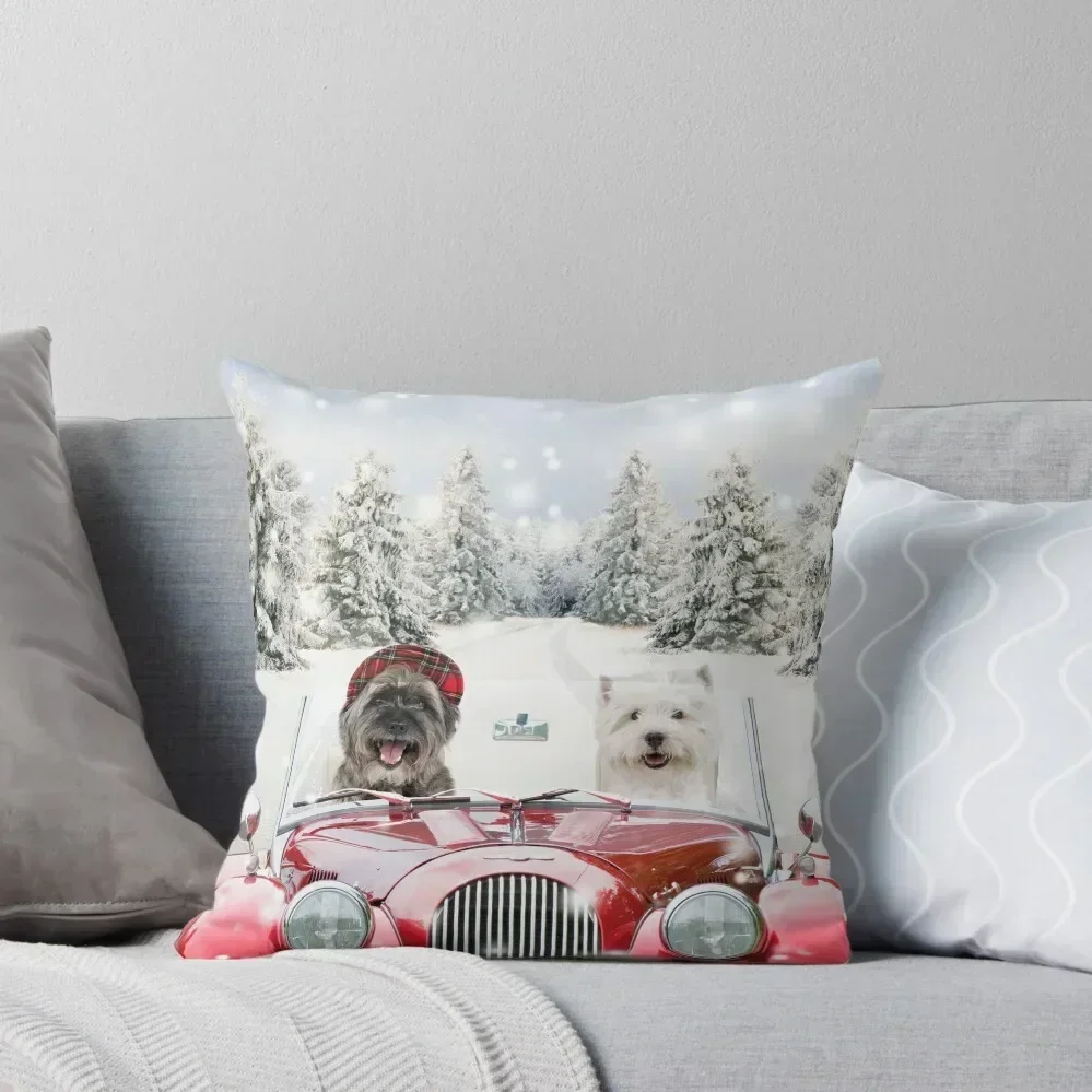 Two dogs driving a car in winter Throw Pillow Sofa Covers Marble Cushion Cover pillow
Two dogs driving a car in winter Throw Pillow Sofa Covers Marble Cushion Cover pillow