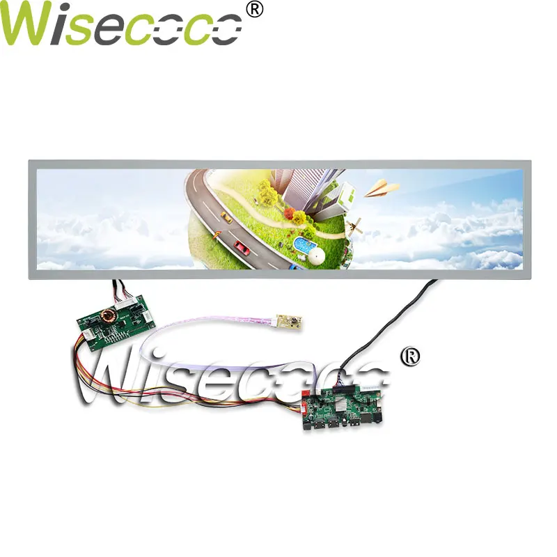 28 Inch Stretched Bar LCD Screen Digital Advertising IPS Display 800Nit Arcade Build 1366*256 SD Card Slot Driver Board Wisecoco 
28 Inch Stretched Bar LCD Screen Digital Advertising IPS Display 800Nit Arcade Build 1366*256 SD Card Slot Driver Board Wisecoco