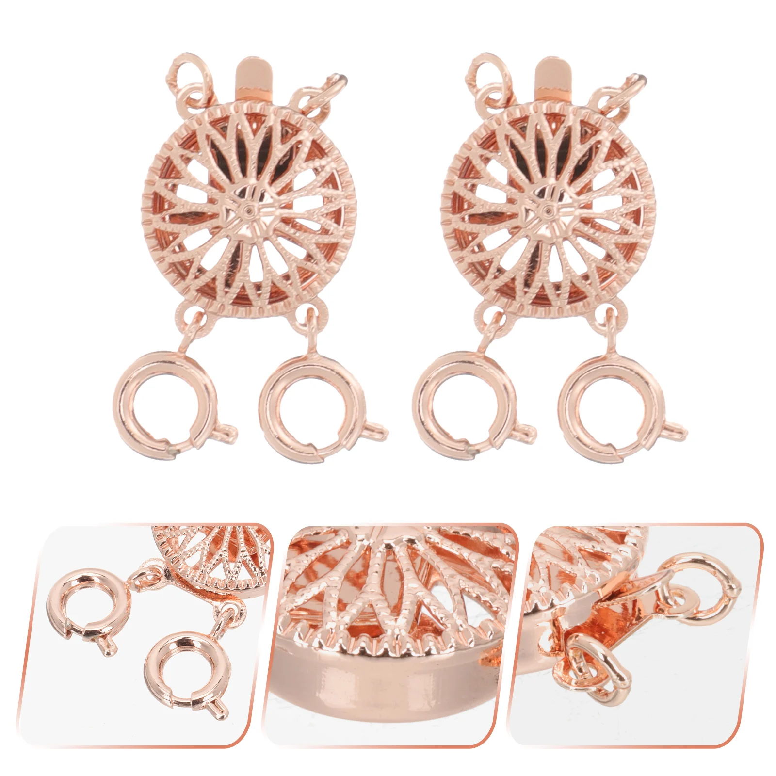 2 Pcs Necklace Separator Jewelry Stack Clasp Stacking Multi-strand Clasps Layering Bracelet Closures Metal Connectors
2 Pcs Necklace Separator Jewelry Stack Clasp Stacking Multi-strand Clasps Layering Bracelet Closures Metal Connectors