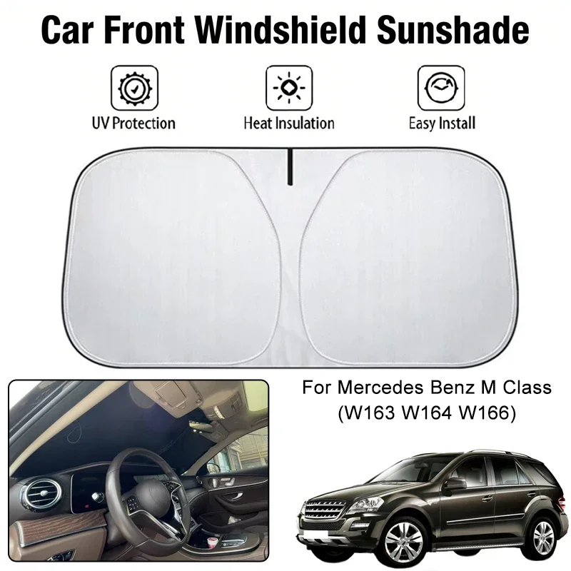 Foldable Car Windshield Sun Shade UV Block Heat Insulation For Benz M Class W163 W164 W166 Interior Protection Accessories
Foldable Car Windshield Sun Shade UV Block Heat Insulation For Benz M Class W163 W164 W166 Interior Protection Accessories