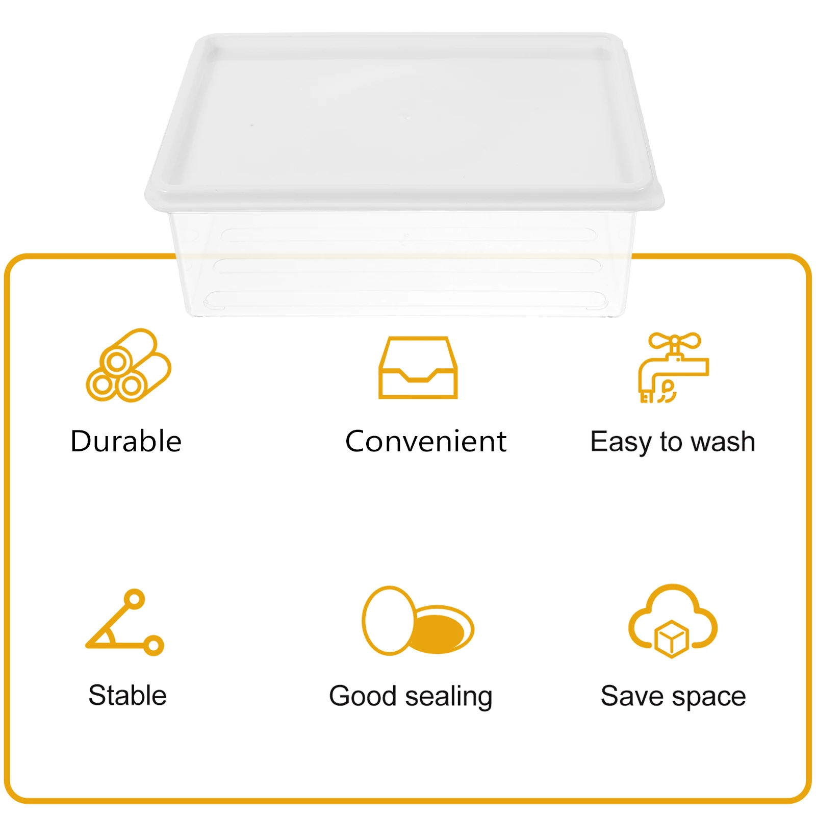 Meat Freshness Keeper Box Bacon Storage Container for Fridge Clear Reusable Food Container Sealed Cheese Seafood Storage 550ml
Meat Freshness Keeper Box Bacon Storage Container for Fridge Clear Reusable Food Container Sealed Cheese Seafood Storage 550ml