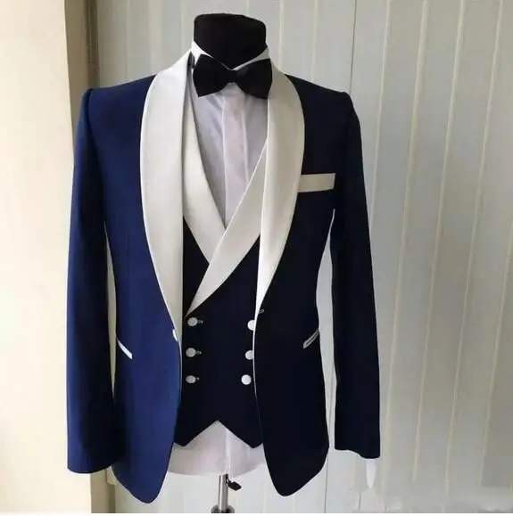 Classic Fit Groom Tuxedos Shawl Lapel Groom Suits Wedding Prom Men Suits African Style Groomsman Blazer Jacket Pants Vest
Classic Fit Groom Tuxedos Shawl Lapel Groom Suits Wedding Prom Men Suits African Style Groomsman Blazer Jacket Pants Vest