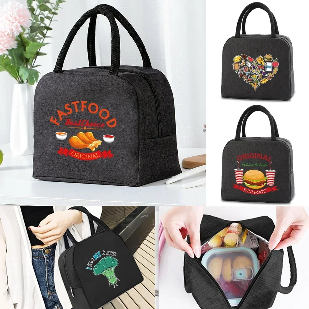 Women's Lunch Bag Men's Food Lunch Storage Bag Reusable Canvas Lunch Bag Hamburger Fries Pattern Print Convenient Tote
Women's Lunch Bag Men's Food Lunch Storage Bag Reusable Canvas Lunch Bag Hamburger Fries Pattern Print Convenient Tote