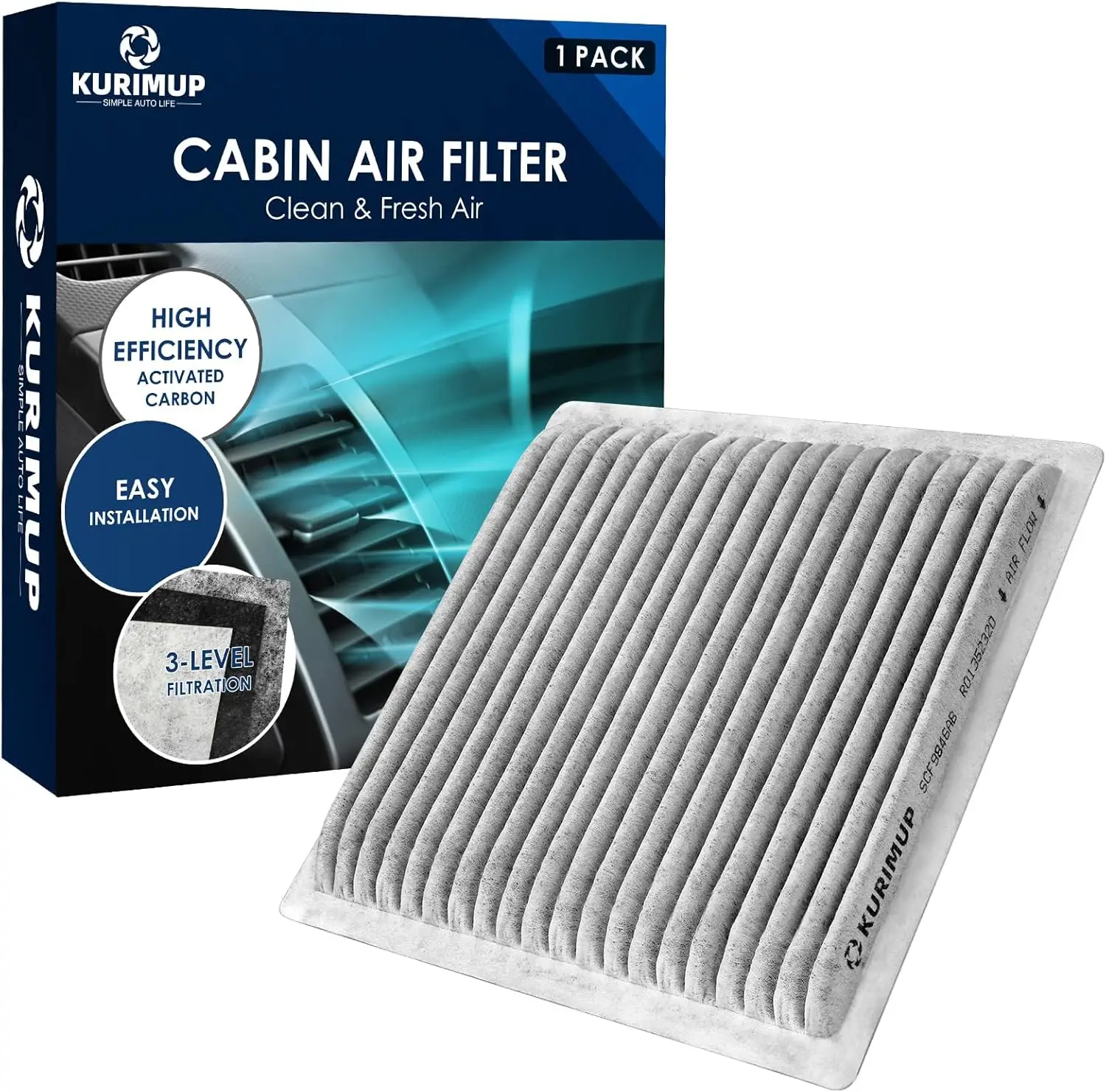 Premium Cabin Air Filter with Activated Carbon for Mazda MPV, Mitsubishi Endeavor/Galant, Subaru Legacy/Outback/Tribeca, Toyota
Premium Cabin Air Filter with Activated Carbon for Mazda MPV, Mitsubishi Endeavor/Galant, Subaru Legacy/Outback/Tribeca, Toyota