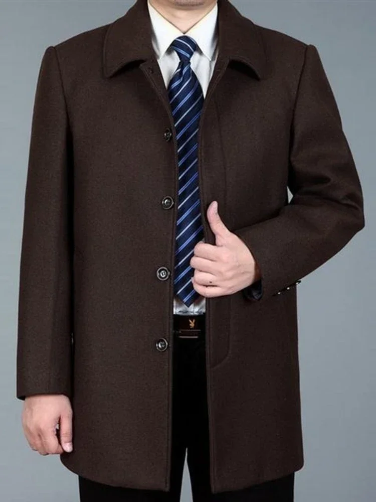 2024 Men Winter Long Coat Woolen Jackets Autumn Wool Blend Overcoat Trench Man Jacket
2024 Men Winter Long Coat Woolen Jackets Autumn Wool Blend Overcoat Trench Man Jacket