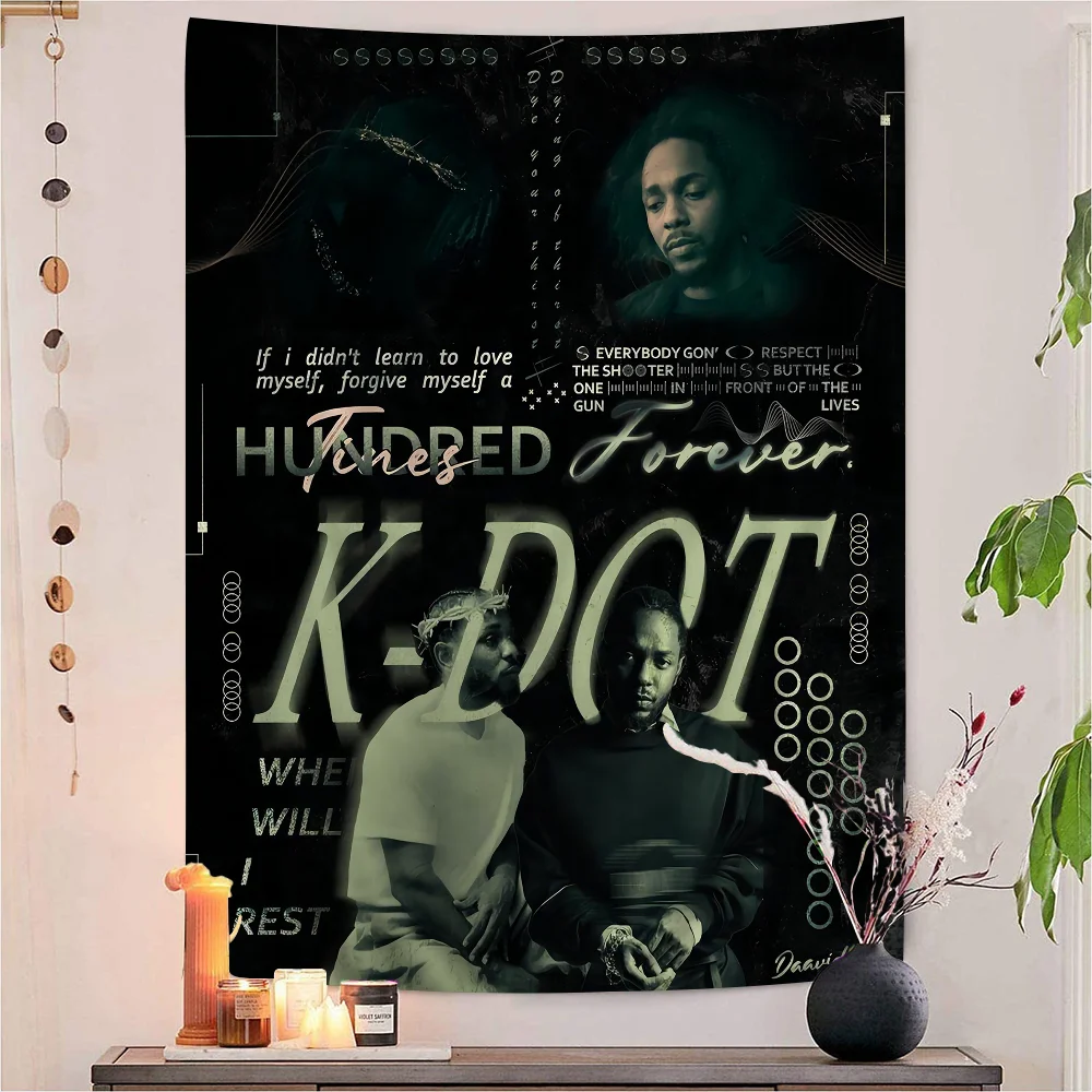 Kendrick Lamar Music DIY Wall Tapestry Hippie Flower Wall Carpets Dorm Decor Wall Art Decor
Kendrick Lamar Music DIY Wall Tapestry Hippie Flower Wall Carpets Dorm Decor Wall Art Decor