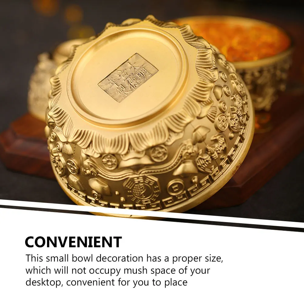 Brass Fortune Basin Small Desktop Decoration Chinese Style Home Office Adornment Treasure Bowl For Wealth Luck
Brass Fortune Basin Small Desktop Decoration Chinese Style Home Office Adornment Treasure Bowl For Wealth Luck